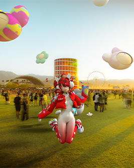 Yameii × Coca-Cola outdoor campaign